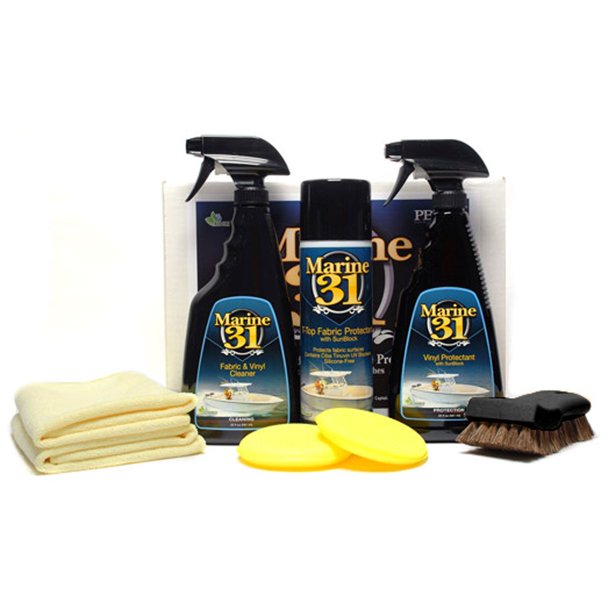 Marine 31 Vinyl & Fabric Care Complete 8 Piece Kit