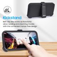 thumbnail image 2 of 6goodeals Compatible for Google Pixel 10 Pro 6.3 inch Screen with Kickstand Rugged Cell Phone Case Black Stripe, 2 of 9