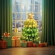 thumbnail image 5 of Inflable de globo de árbol de Navidad | Decoración estereoscópica mate brillante | Marrón Verde 98x54cm | Accesorio fotográfico para centros comerciales, tiendas, eventos | Plástico duradero |, 5 of 7