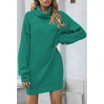 thumbnail image 2 of LAICAIW Robe Chandail Longue Ample à Col Roulé Oversize pour Femmes, 2 of 6