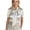 White, variant on Womens Shirts Satin Fabric Bow-knot Neck Short Sleeve Blouse Pullover Summer Tops Solid Color Smooth Texture Regular Fit Lightweight Apparel Piece Black M