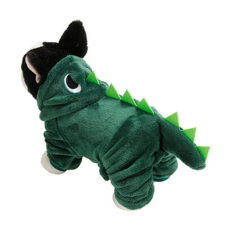 

PEONAVET Dog Clothes Dog Hoodie Pet dog winter dinosaur print hooded clothes pet dog long sleeve top
