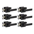 thumbnail image 1 of Manillas de puerta KNOBWELL Privacy Lever para cama y baño, 6 unidades, color negro, 1 of 7