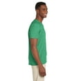 thumbnail image 3 of The Gildan Adult Softstyle 45 oz V-Neck T-Shirt - HTHR IRISH GREEN - XL, 3 of 4
