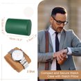 thumbnail image 2 of Estuche de viaje para relojes Uxcell para hombres, estuche de cuero para rollo de reloj, caja de almacenamiento portátil para relojes para Navidad, cumpleaños y aniversario, 2 ranuras (verde), 2 of 7