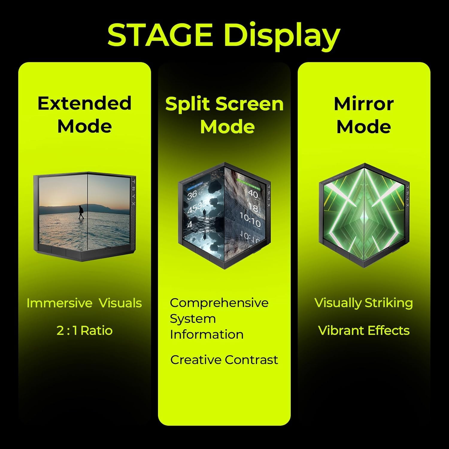 TRYX L-S360A-DM3M-G0K Stage ARGB 360mm AIO Screen3D Display Modes Asetek 7th GenV2 Intel LGA 1851/1700,AMD AM5/AM4 - Black
