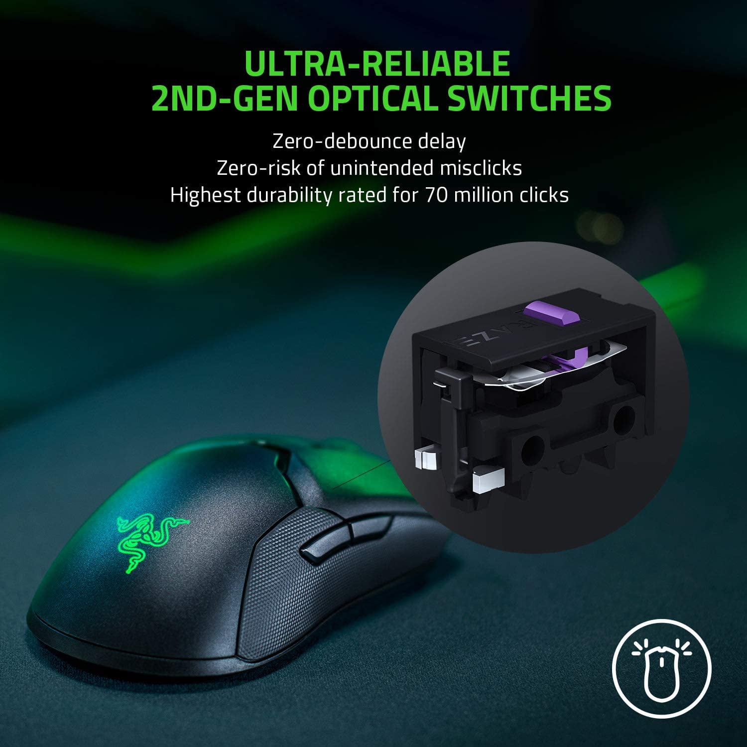Razer Viper Ultimate 20000 DPI Wireless Optical Gaming Mouse with