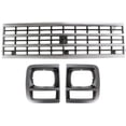 thumbnail image 1 of Garage-Pro Grille Assembly Kit Compatible with 1992-1995 Chevrolet G10, Fits G20, Fits 1992-1996 G30, Fits P30, Silver Shell with Black Insert, 1 of 4