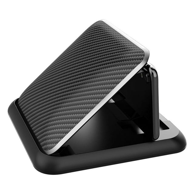 Carbon Fiber Car Phone Holder, Stable and Mobile Phone Clip Mount Bracket, Compatible with 37 Inch Smartphones, Wide Field of Vision, Easy to Navigate, AntiSkid and