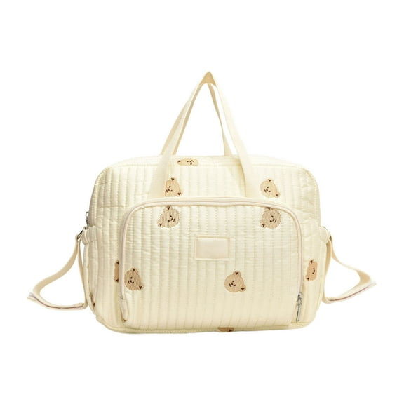 openpig Diaper Bag Tote,Baby Diaper Bag, Travel Diaper Tote Caddy for Mom and Dad Multifunction Baby Bag, Crossbody Diaper Bag Mini Purse - White, B