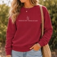 thumbnail image 4 of Jollimate Women's Faith Sweatshirt, Image of God Pullover, Religious Christian Apparel Gift, 4 of 6