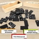 thumbnail image 3 of Juego de dominó Kugliwa Double 6 Wood con funda, paquete de 30 unidades, tamaño pequeño, 3 of 7