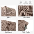 thumbnail image 5 of Weekease Pajama sets for Women Button up Tops Drawstring Pants Sleepwear Contrast Piping Fall Nightwear with Pockets, 5 of 7
