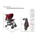 thumbnail image 4 of Carriola para Bebé D'Bebe Plegable Con Charola,6 a 24 meses o15kg Rojo, 4 of 9