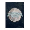 thumbnail image 1 of Arte mural en lienzo Oopsy Daisy Te amo hasta la luna 36 x 46 cm, 1 of 1