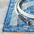 thumbnail image 4 of Safavieh Courtyard Tayler Geometric Indoor/Outdoor Area Rug, Navy/Gray, 5'3" x 7'7", 4 of 10