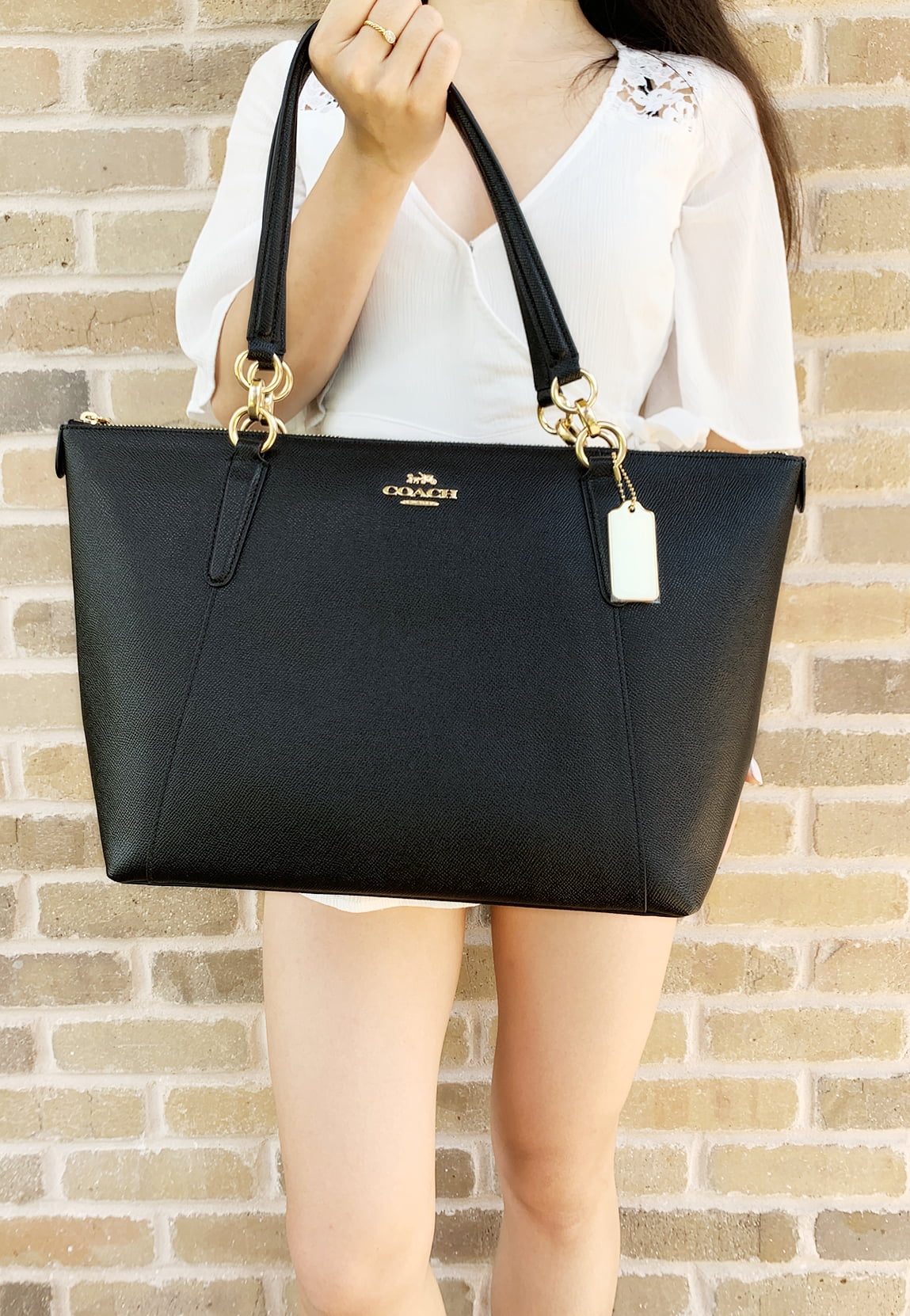 coach crossgrain ava tote