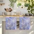 thumbnail image 4 of Purple Whales Coastal Kitchen Towels Set of 2, Beach Sea Ocean Nautical Absorbent Dish Towels for Kitchen, Microfiber Hand Towel, Quick Drying Tea Towel for Cleaning Decorative Dishcloths, 4 of 7