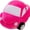 Pink, variant on 11.8" Red Car Plush Toy Pillow, Cute Stuffed Car-Shaped Cushion, Soft Plush Car Pillow, Adorable Room Decor, Comfortable Nap Pillow, Perfect Gift for Boys and Girls