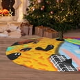 thumbnail image 6 of Lsque Geometry Dash Print Christmas Tree Skirt, Tree Skirt with Ties or Velcro, Perfect for Holiday Decorations, Halloween, and New Year-48", 6 of 7