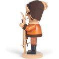 thumbnail image 3 of Alexander Taron 10.25" Beige, Brown, and Black Natural Wood Finish Smoker Skier Collectible, 3 of 6