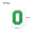thumbnail image 2 of 10uds Parches Bordado Decorativos Unique Bargains Reparación Parches Número 0 Verde 1.9 Altura, 2 of 5