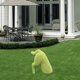 thumbnail image 4 of s de animales flocados, estatua de imitación de musgo verde, adorno para perro, rocas artificiales, hierba de resina para jardín, hogar, césped, Cachorro de madriguera Soledad Figuritas flocadas, 4 of 7