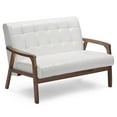 thumbnail image 4 of Allora 3 Piece Faux Leather Sofa Set in White, 4 of 5