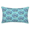 thumbnail image 1 of Fotbe Best Dad Ever Funda de Almohada Decorativa Estilo Occidental, Lujo en Algodón, Fundas para Almohadas King, Cojín Estampado para Decoración del Hogar-16"x24", 1 of 6