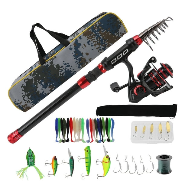 Fishing Rod And Reel Combo Set, Fishing Lures Tackle Kit Gifting