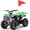 Green, variant on QEASET Electric atv Dirt Quad, 36V 500W Motor, 12-18mph Speed, Twist Grip Acceleration & Hand Operated Disc Brakes,Knobby Air Tires, Multiple Colors, Holiday Gifts