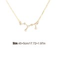thumbnail image 4 of Ins Constellations Theme Friendship Necklace Rhinestone Comfortable Delicate with Display Card Pendant for Lover Festival Gifts Virgo gold, 4 of 6