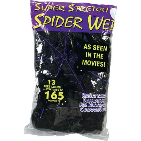 Fun World Super Stretch Spider Web, Black