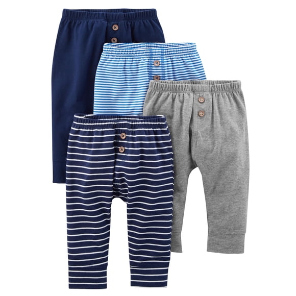 Pantalones para bebé Simple Joys de Carter's Cotton de 6 a 9 meses (paquete de
