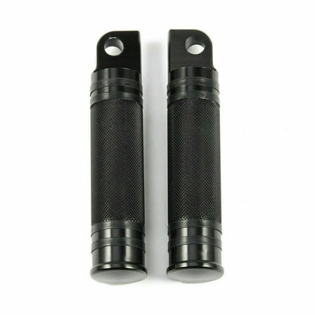 2PCS Universal Motorcycle Bike Folding Foot Pegs Footpegs Rear Set Pedals Black