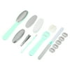Unique Bargains 1 Set Foot File Multi Purpose 9 in 1 Removes Dead Skin Green PP PS ABS