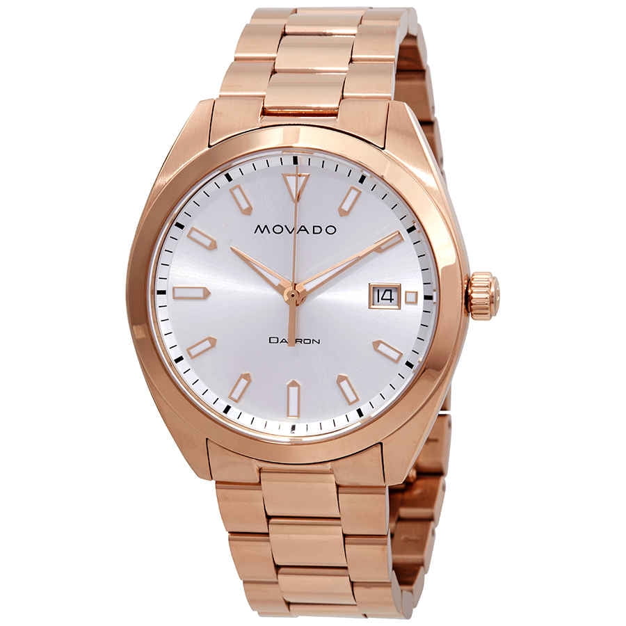 movado watch silver and gold