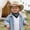 A18--Beige, variant on Classic Western Cowboy Hat Hat Ethnic Tibetan Hat For Boys And Girls With Upturned Brim 3-8 Years