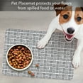 thumbnail image 6 of CounterArt "Basket Weave Print" Easy Care Waterproof Pet Feeding Mat, 6 of 6
