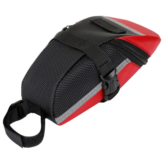 unbranded Mountain Bike Saddle Tail Bag Triangle Bicycle Cup Holder Small Red