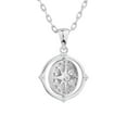 thumbnail image 2 of 925 Sterling Silver Rotating Compass Pendant Necklace, 2 of 2