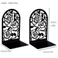 thumbnail image 2 of Sujetalibros, Sujetalibros Premium para estanterías, Sujetalibros de metal para libros pesados de oficina en el hogar, Soporte para estantes para libros, Decoración del hogar, Tapones para libros, Sop, 2 of 5