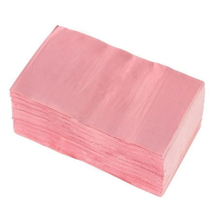 Paper Dinner Napkins - 120-Pack Disposable Napkins, 2-Ply Absorbent Napkins for Everyday Kitchen, Dining, Events, Parties, Blush Pink, Unfolded 15.5 x 13 Inches, Folded 7.5 x 4.25 Inches