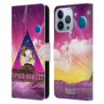 thumbnail image 1 of Head Case Designs Officially Licensed Peanuts Snoopy Space Cowboy Nebula Triangle Leather Book Wallet Case Cover Compatible with Apple iPhone 13 Pro, 1 of 6