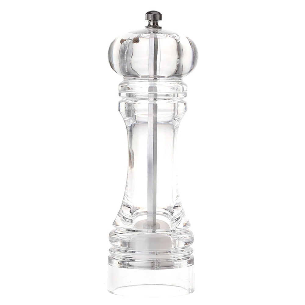 7" Acrylic Pepper Mill, Salt and Pepper Grinder with Ceramic Grinding