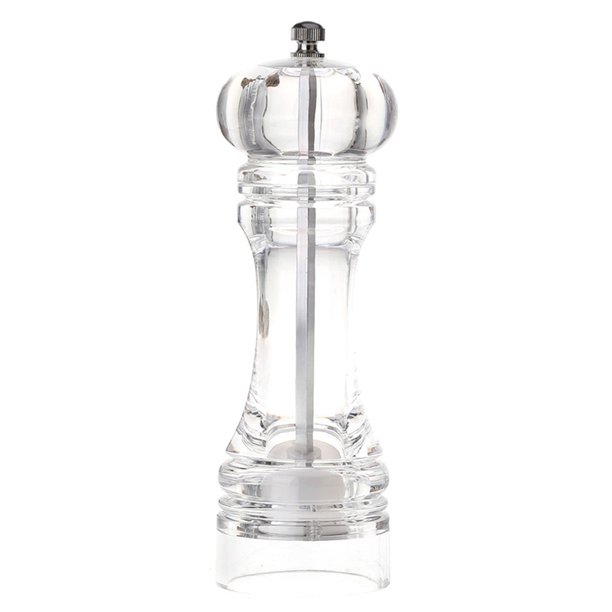 7" Acrylic Pepper Mill, Salt and Pepper Grinder with Ceramic Grinding Mechanism