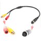 thumbnail image 1 of Eway Cable adaptador hembra de aviación de 4 pines a hembra Rca M12 Cable conector hembra Av Dc de video de 4 pines a adaptador de cámara/monitor Rca a 4 pines Cable de video para cámara de respaldo d, 1 of 1