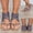 Gray, variant on Women's Bohemian Strappy Gladiator Sandals, Zip Back Open Toe Flats, Trendy Summer Shoes for Date, Travel, Shopping Black 38