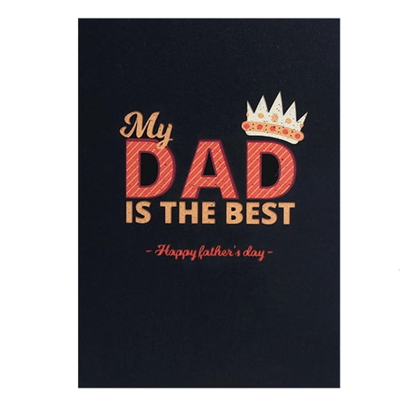 SDFGTstore Unique Father Day Greetings Card Decorative Greetings Card Fade Resistants
