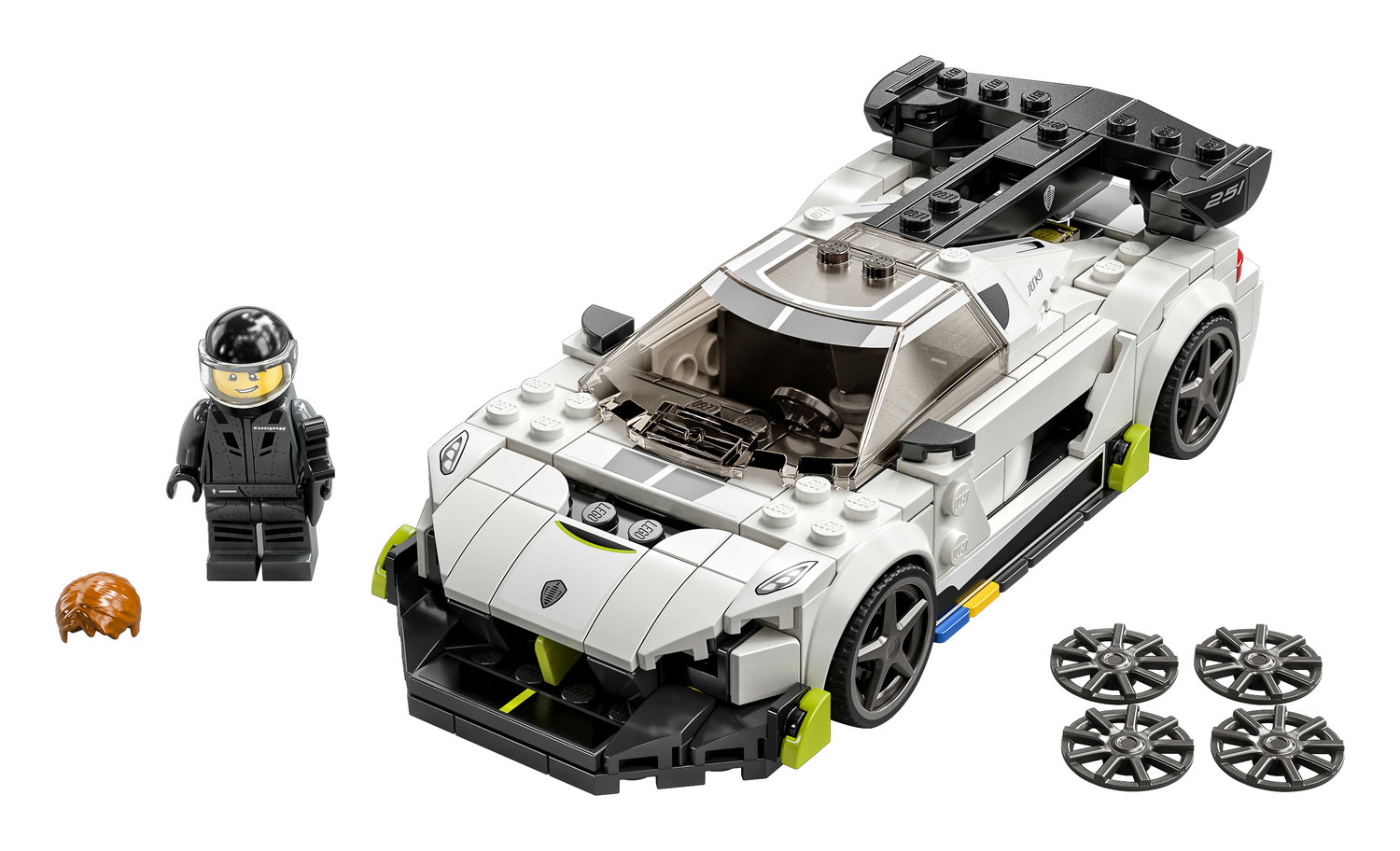 LEGO Speed Champions Koenigsegg Jesko 76900 White Racing Car Building Set - image 5 of 10